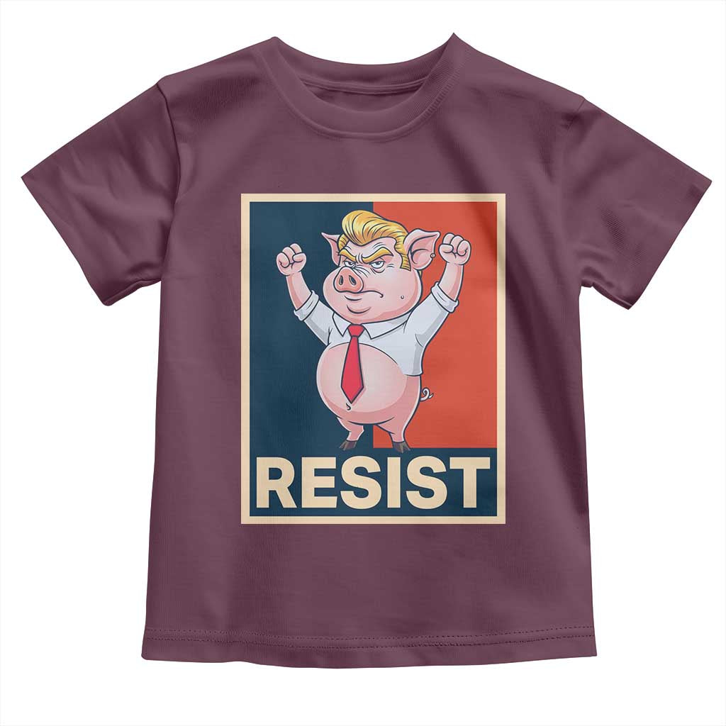 Funny Freedom Pig Resistance Movement Political Satire Meme Gift Toddler T Shirt - Wonder Print Shop