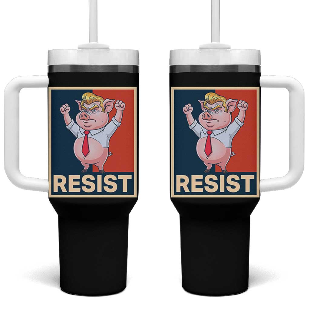 Funny Freedom Pig Resistance Movement Political Satire Meme Gift Tumbler With Handle - Wonder Print Shop