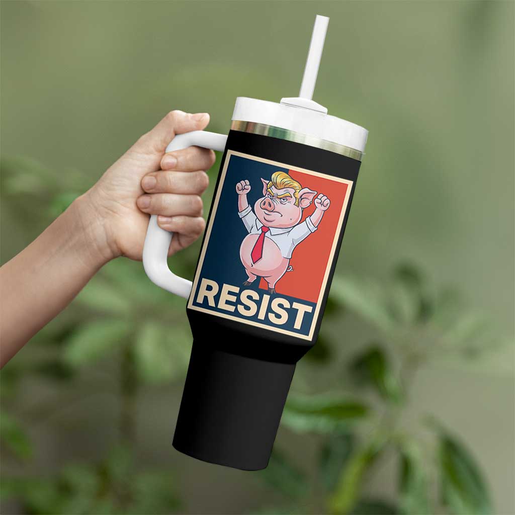 Funny Freedom Pig Resistance Movement Political Satire Meme Gift Tumbler With Handle - Wonder Print Shop