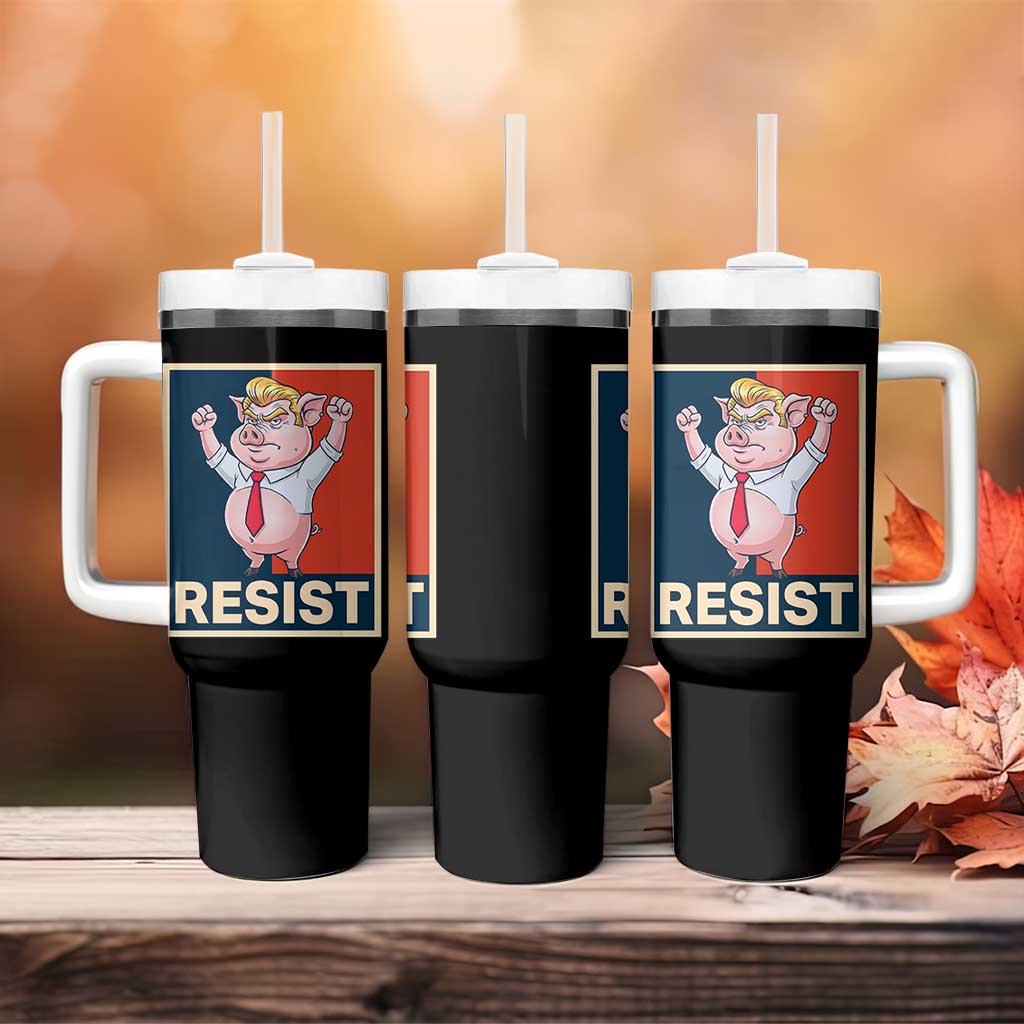 Funny Freedom Pig Resistance Movement Political Satire Meme Gift Tumbler With Handle - Wonder Print Shop