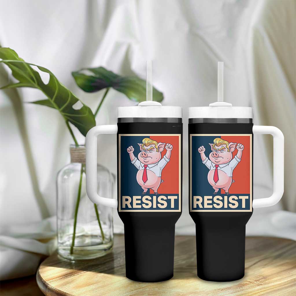 Funny Freedom Pig Resistance Movement Political Satire Meme Gift Tumbler With Handle - Wonder Print Shop