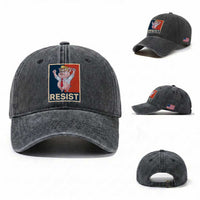 Funny Freedom Pig Resistance Movement Political Satire Meme Gift Washed Cotton Baseball Cap