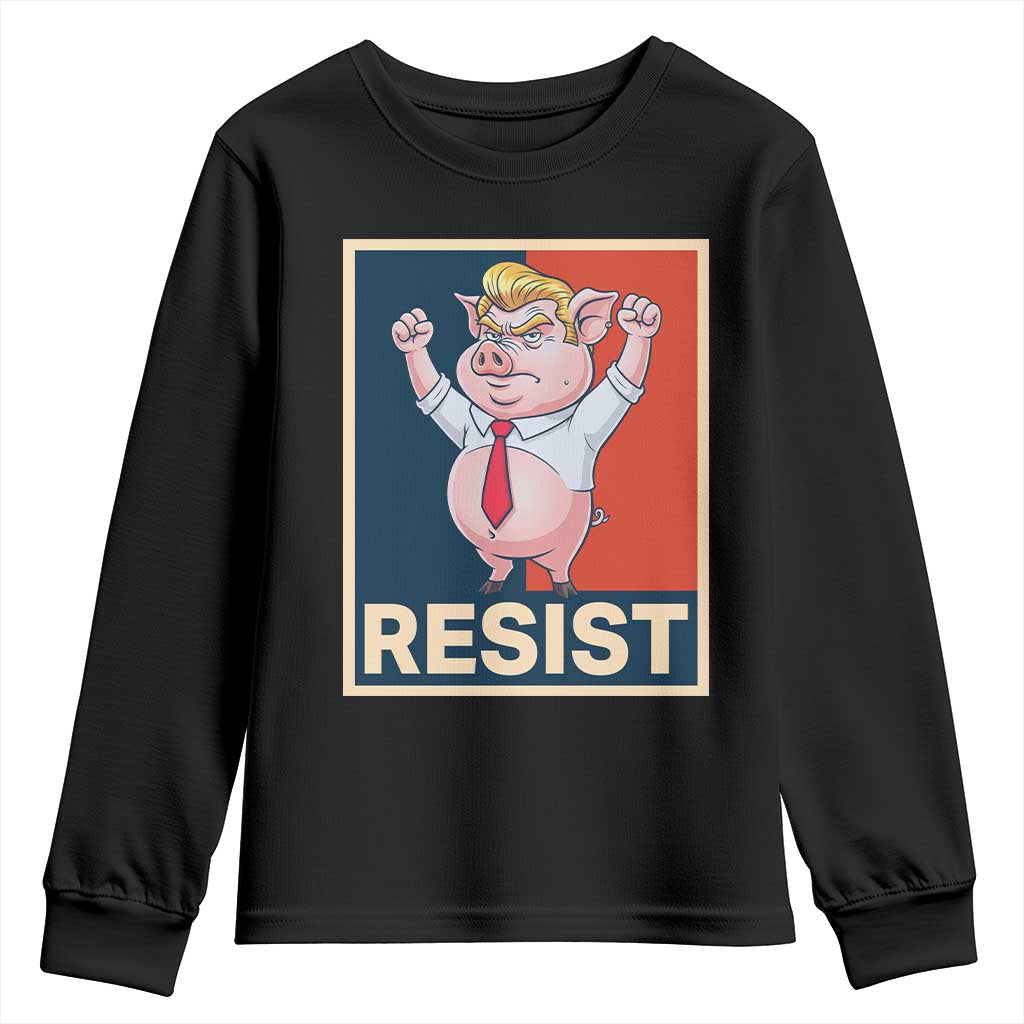 Funny Freedom Pig Resistance Movement Political Satire Meme Gift Youth Sweatshirt - Wonder Print Shop