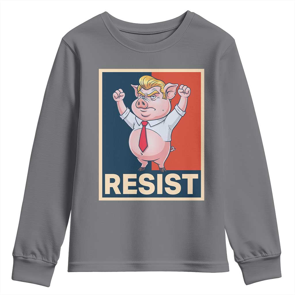 Funny Freedom Pig Resistance Movement Political Satire Meme Gift Youth Sweatshirt - Wonder Print Shop