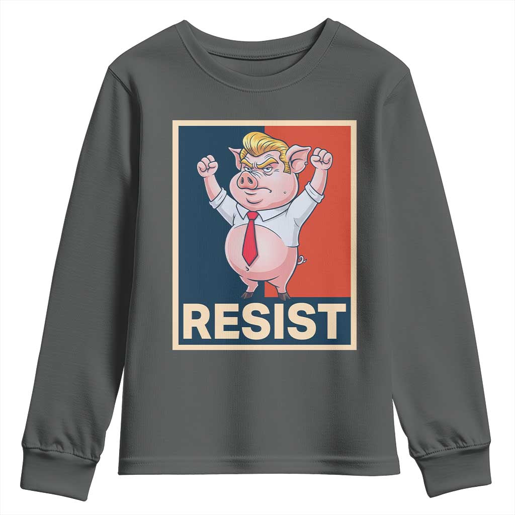 Funny Freedom Pig Resistance Movement Political Satire Meme Gift Youth Sweatshirt - Wonder Print Shop