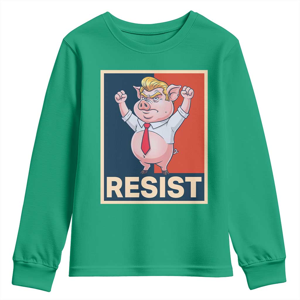 Funny Freedom Pig Resistance Movement Political Satire Meme Gift Youth Sweatshirt - Wonder Print Shop