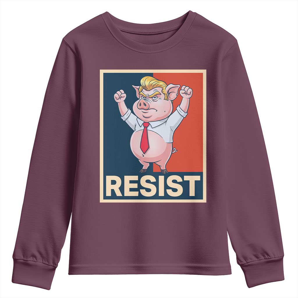 Funny Freedom Pig Resistance Movement Political Satire Meme Gift Youth Sweatshirt - Wonder Print Shop