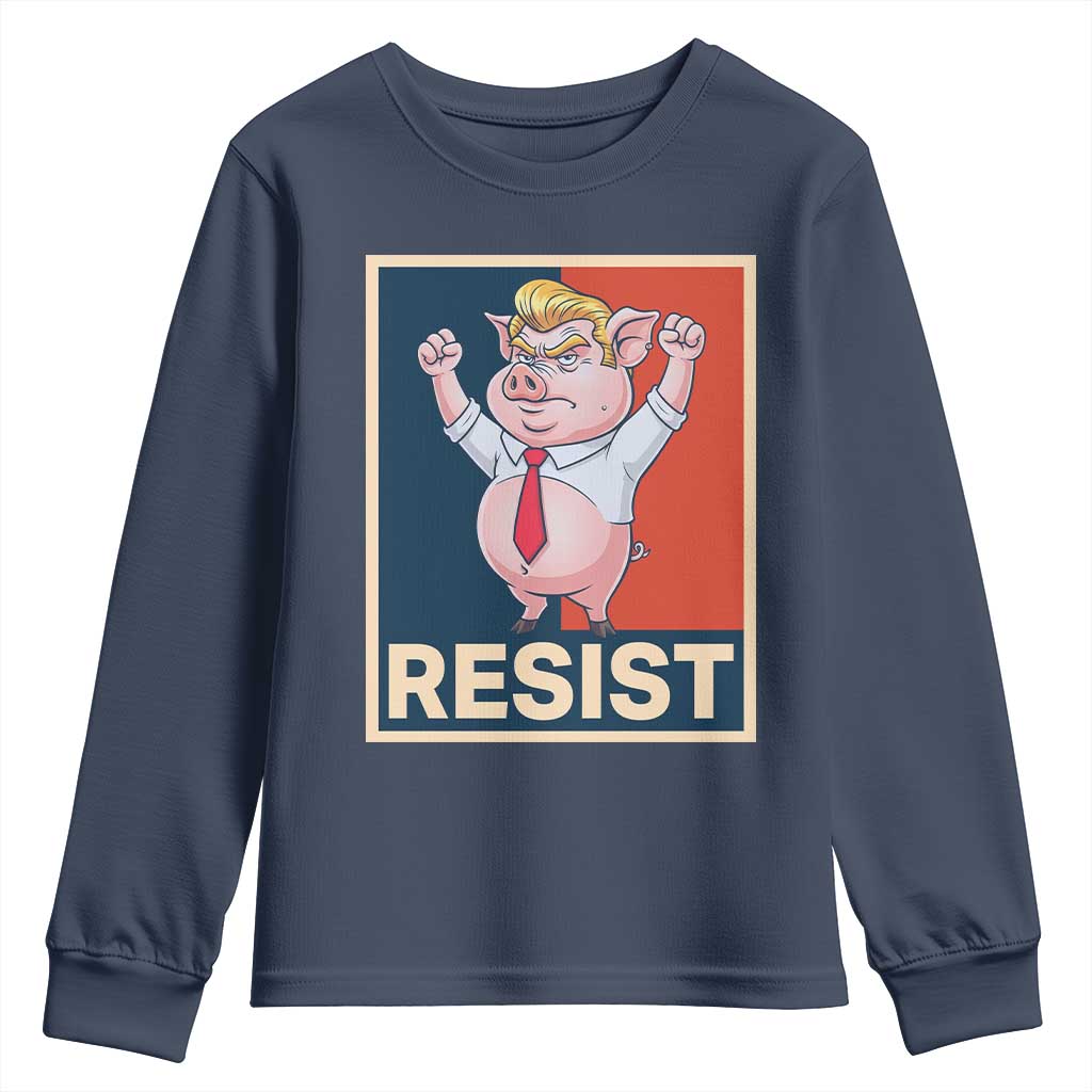 Funny Freedom Pig Resistance Movement Political Satire Meme Gift Youth Sweatshirt - Wonder Print Shop