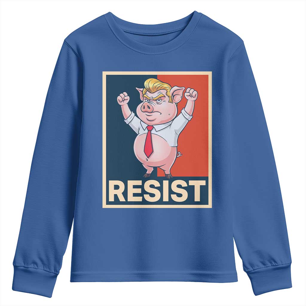 Funny Freedom Pig Resistance Movement Political Satire Meme Gift Youth Sweatshirt - Wonder Print Shop
