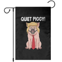 Quiet Quiet Piggy Garden Flag Funny Sarcastic Political Anti Authoritarian - Wonder Print Shop