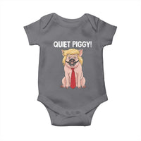 Quiet Quiet Piggy Baby Onesie Funny Sarcastic Political Anti Authoritarian - Wonder Print Shop