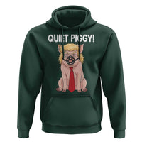 Quiet Quiet Piggy Hoodie Funny Sarcastic Political Anti Authoritarian - Wonder Print Shop