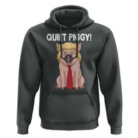 Quiet Quiet Piggy Hoodie Funny Sarcastic Political Anti Authoritarian - Wonder Print Shop