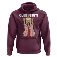 Quiet Quiet Piggy Hoodie Funny Sarcastic Political Anti Authoritarian - Wonder Print Shop