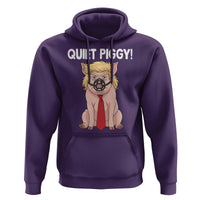 Quiet Quiet Piggy Hoodie Funny Sarcastic Political Anti Authoritarian - Wonder Print Shop