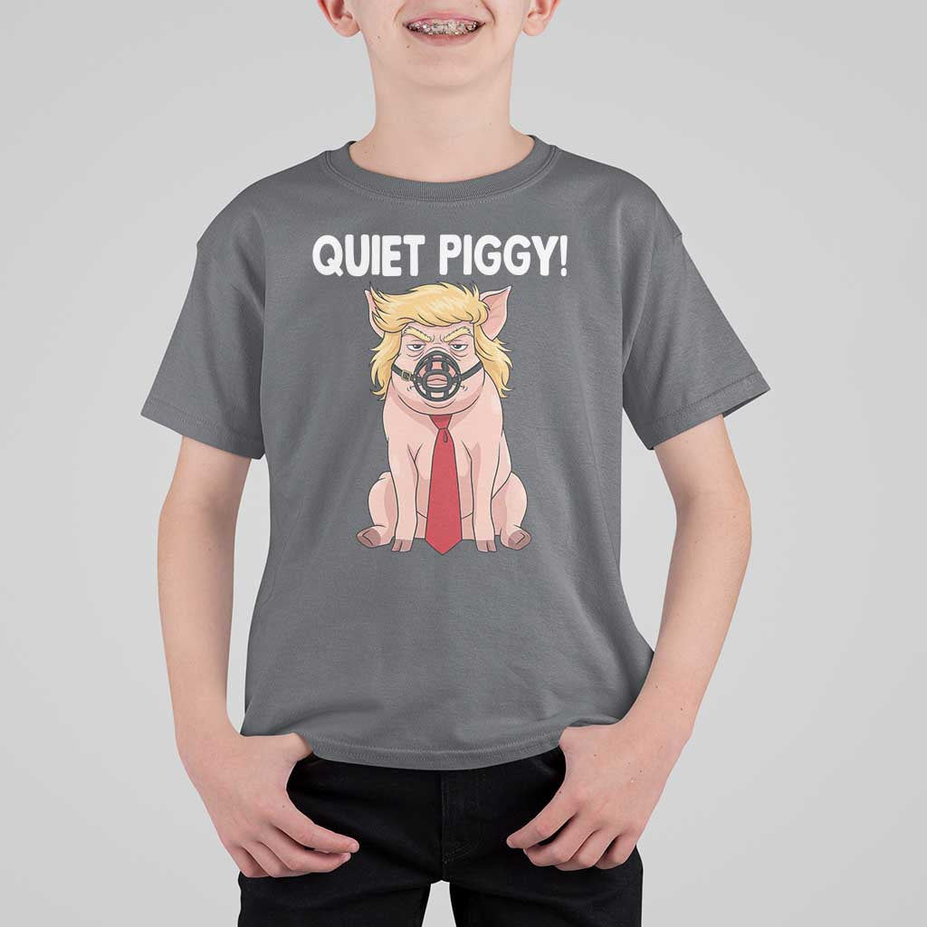 Quiet Quiet Piggy T Shirt For Kid Funny Sarcastic Political Anti Authoritarian - Wonder Print Shop