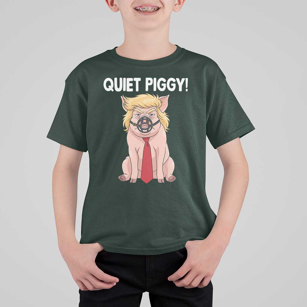 Quiet Quiet Piggy T Shirt For Kid Funny Sarcastic Political Anti Authoritarian - Wonder Print Shop