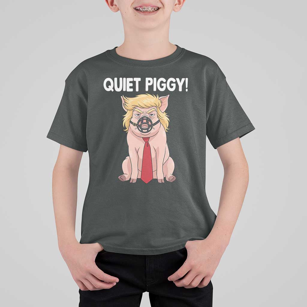 Quiet Quiet Piggy T Shirt For Kid Funny Sarcastic Political Anti Authoritarian - Wonder Print Shop