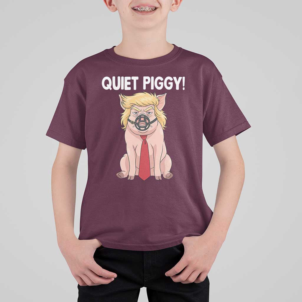 Quiet Quiet Piggy T Shirt For Kid Funny Sarcastic Political Anti Authoritarian - Wonder Print Shop