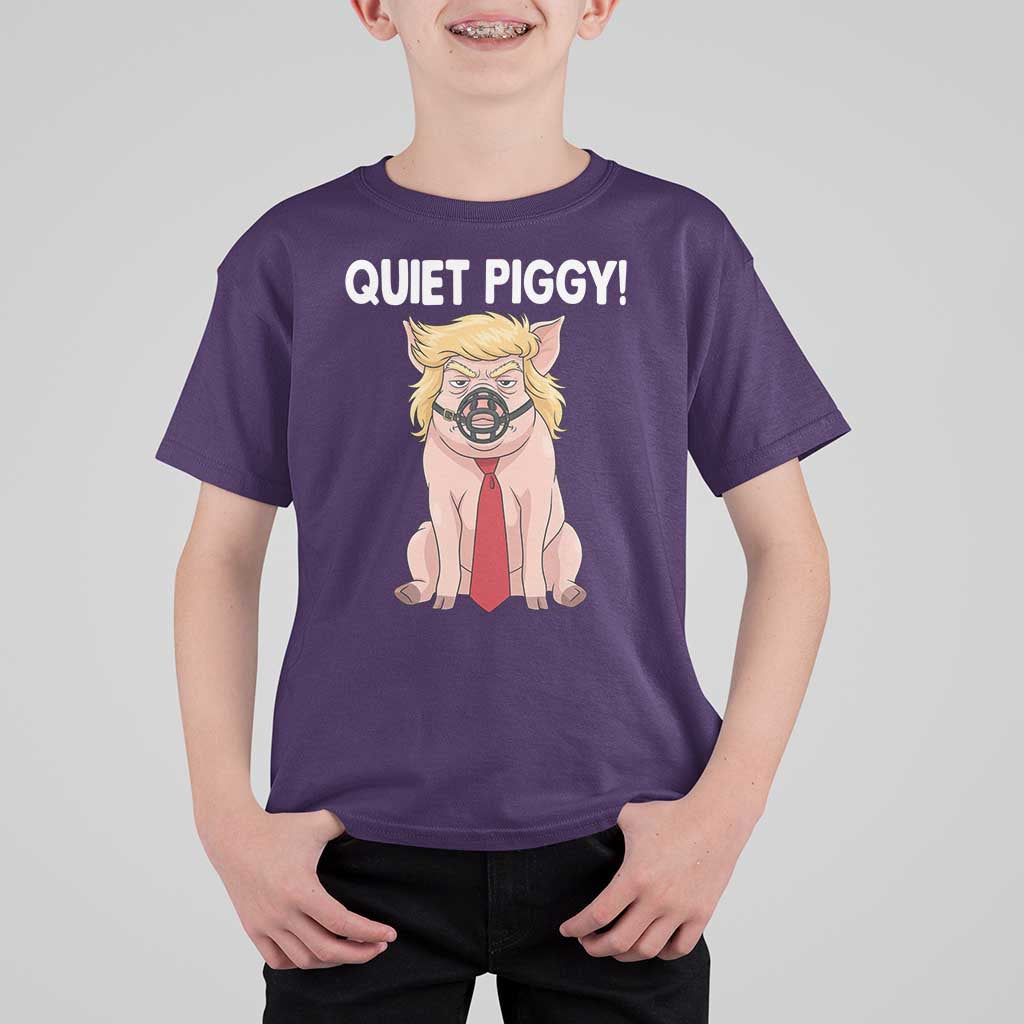 Quiet Quiet Piggy T Shirt For Kid Funny Sarcastic Political Anti Authoritarian - Wonder Print Shop