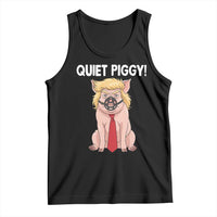 Quiet Quiet Piggy Tank Top Funny Sarcastic Political Anti Authoritarian - Wonder Print Shop