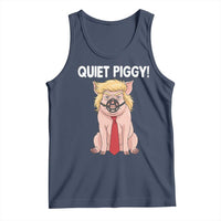 Quiet Quiet Piggy Tank Top Funny Sarcastic Political Anti Authoritarian - Wonder Print Shop