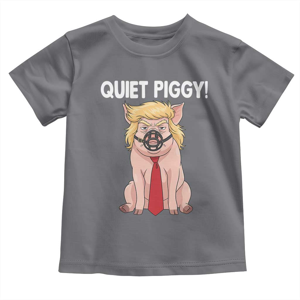 Quiet Quiet Piggy Toddler T Shirt Funny Sarcastic Political Anti Authoritarian - Wonder Print Shop