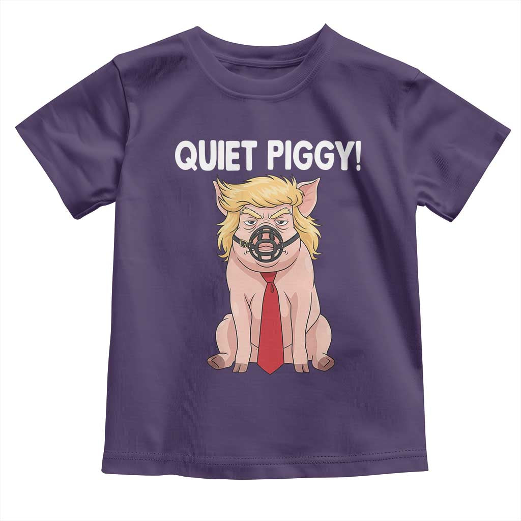 Quiet Quiet Piggy Toddler T Shirt Funny Sarcastic Political Anti Authoritarian - Wonder Print Shop