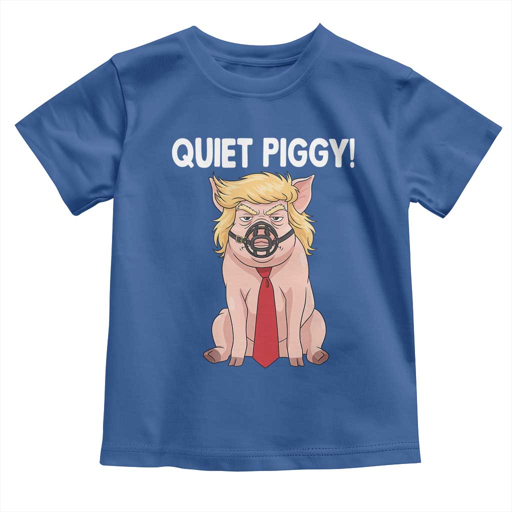 Quiet Quiet Piggy Toddler T Shirt Funny Sarcastic Political Anti Authoritarian - Wonder Print Shop