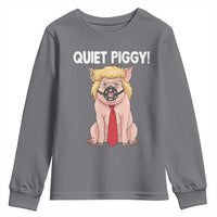 Quiet Quiet Piggy Youth Sweatshirt Funny Sarcastic Political Anti Authoritarian - Wonder Print Shop