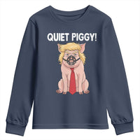 Quiet Quiet Piggy Youth Sweatshirt Funny Sarcastic Political Anti Authoritarian - Wonder Print Shop