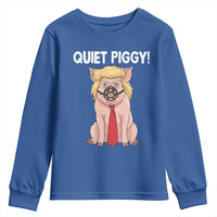 Quiet Quiet Piggy Youth Sweatshirt Funny Sarcastic Political Anti Authoritarian - Wonder Print Shop