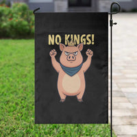 No Kings Pig Garden Flag Resistance Movement Anti Authoritarian Gift - Wonder Print Shop