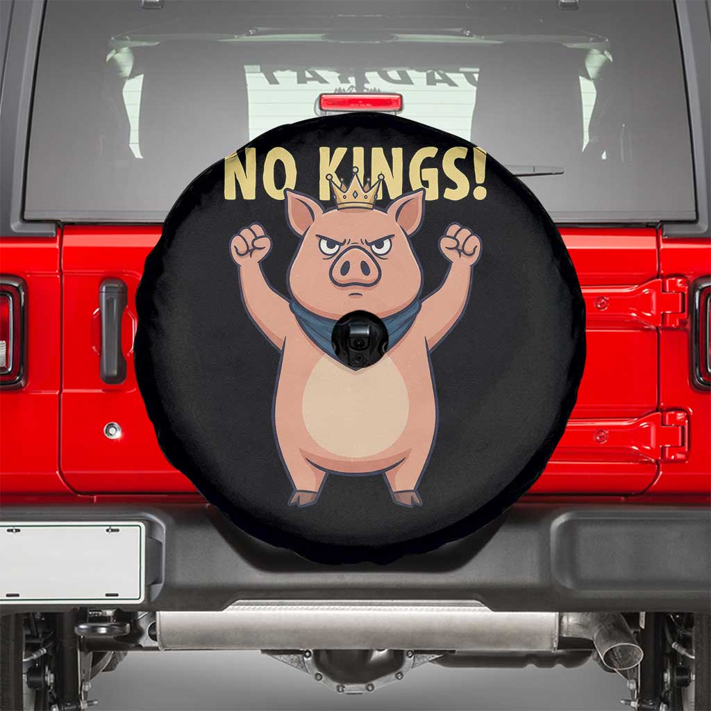 No Kings Pig Spare Tire Cover Resistance Movement Anti Authoritarian Gift - Wonder Print Shop