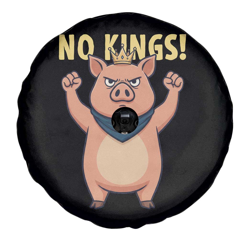 No Kings Pig Spare Tire Cover Resistance Movement Anti Authoritarian Gift - Wonder Print Shop