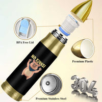 No Kings Pig Bullet Tumbler Resistance Movement Anti Authoritarian Gift - Wonder Print Shop