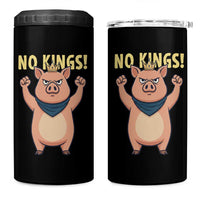 No Kings Pig 4 in 1 Can Cooler Tumbler Resistance Movement Anti Authoritarian Gift - Wonder Print Shop