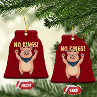 No Kings Pig Ceramic Ornament Resistance Movement Anti Authoritarian Gift - Wonder Print Shop