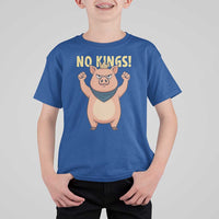 No Kings Pig T Shirt For Kid Resistance Movement Anti Authoritarian Gift - Wonder Print Shop