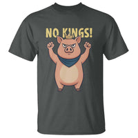 No Kings Pig T Shirt Resistance Movement Anti Authoritarian Gift - Wonder Print Shop