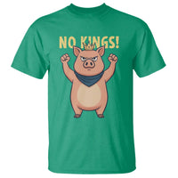 No Kings Pig T Shirt Resistance Movement Anti Authoritarian Gift - Wonder Print Shop