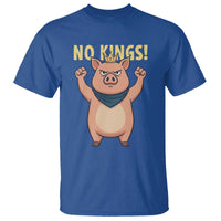 No Kings Pig T Shirt Resistance Movement Anti Authoritarian Gift - Wonder Print Shop