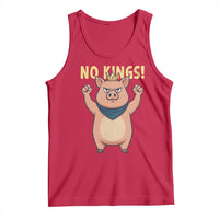 No Kings Pig Tank Top Resistance Movement Anti Authoritarian Gift - Wonder Print Shop