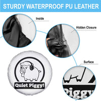 Funny Quiet Quiet Piggy Meme Spare Tire Cover Anti Fascist Political Parody Gift - Wonder Print Shop