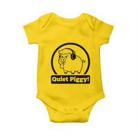 Funny Quiet Quiet Piggy Meme Baby Onesie Anti Fascist Political Parody Gift - Wonder Print Shop