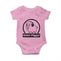 Funny Quiet Quiet Piggy Meme Baby Onesie Anti Fascist Political Parody Gift - Wonder Print Shop