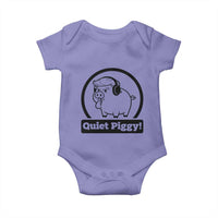 Funny Quiet Quiet Piggy Meme Baby Onesie Anti Fascist Political Parody Gift - Wonder Print Shop