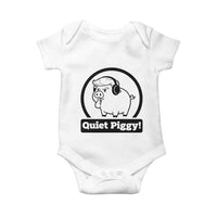Funny Quiet Quiet Piggy Meme Baby Onesie Anti Fascist Political Parody Gift - Wonder Print Shop