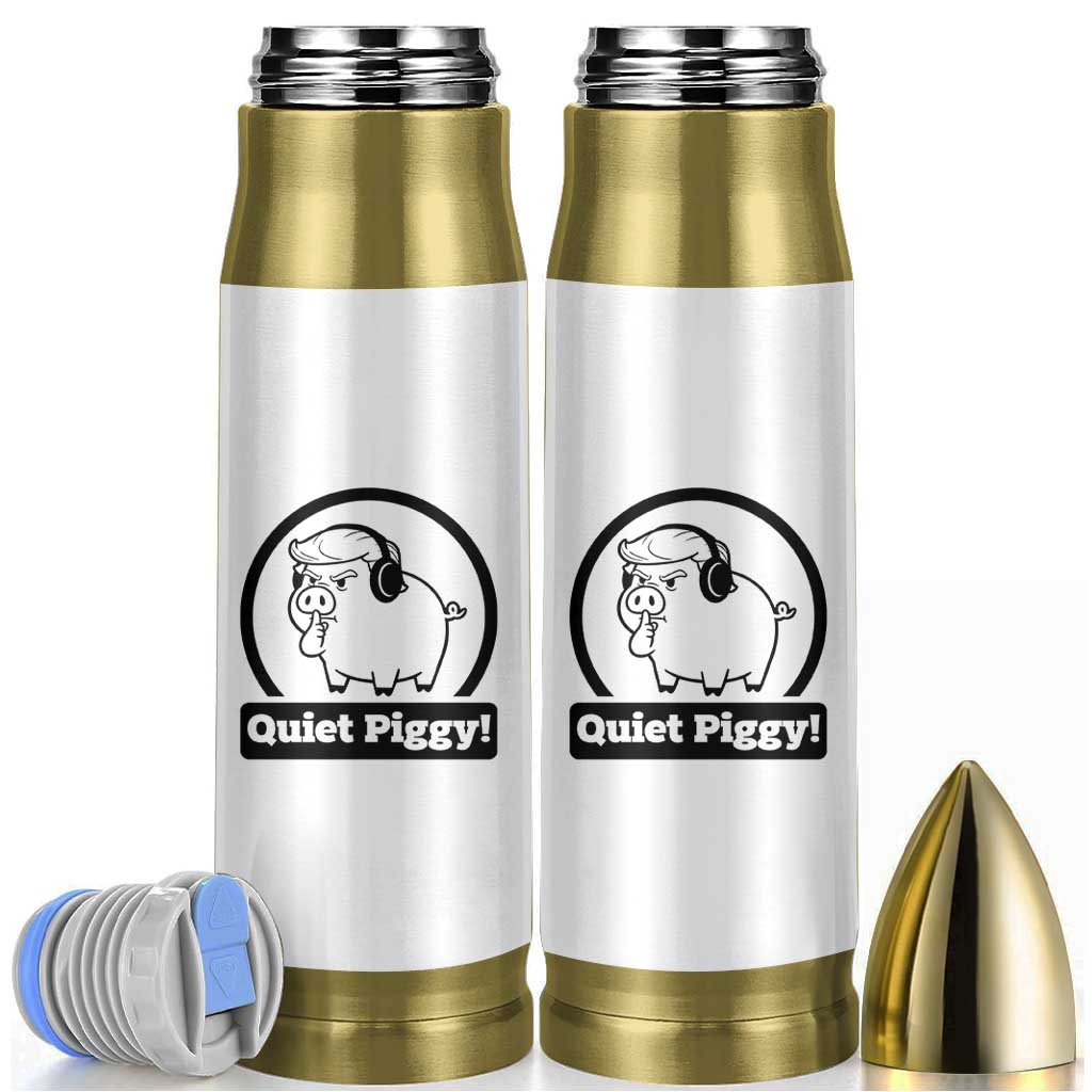 Funny Quiet Quiet Piggy Meme Bullet Tumbler Anti Fascist Political Parody Gift - Wonder Print Shop