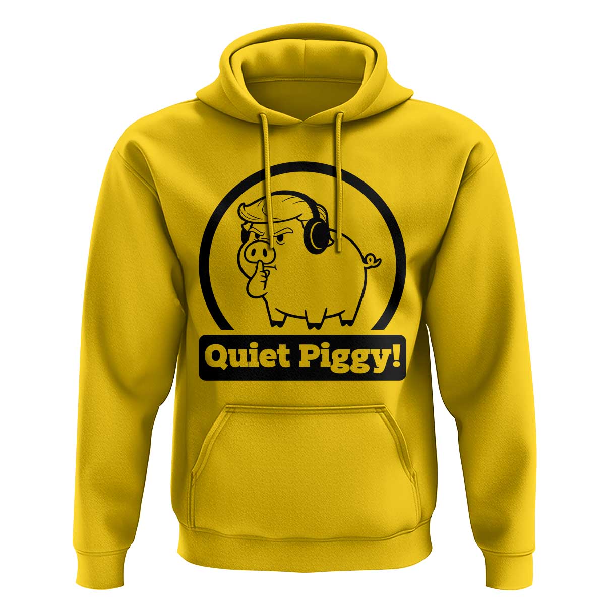 Funny Quiet Quiet Piggy Meme Hoodie Anti Fascist Political Parody Gift - Wonder Print Shop
